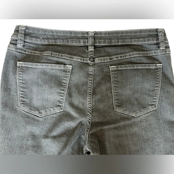 Ladies Prana Mid-Rise Bootcut Gray Jeans, Size 12 - Picture 4 of 5